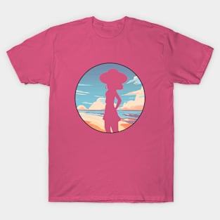 Beach Girl Silhouette T-Shirt